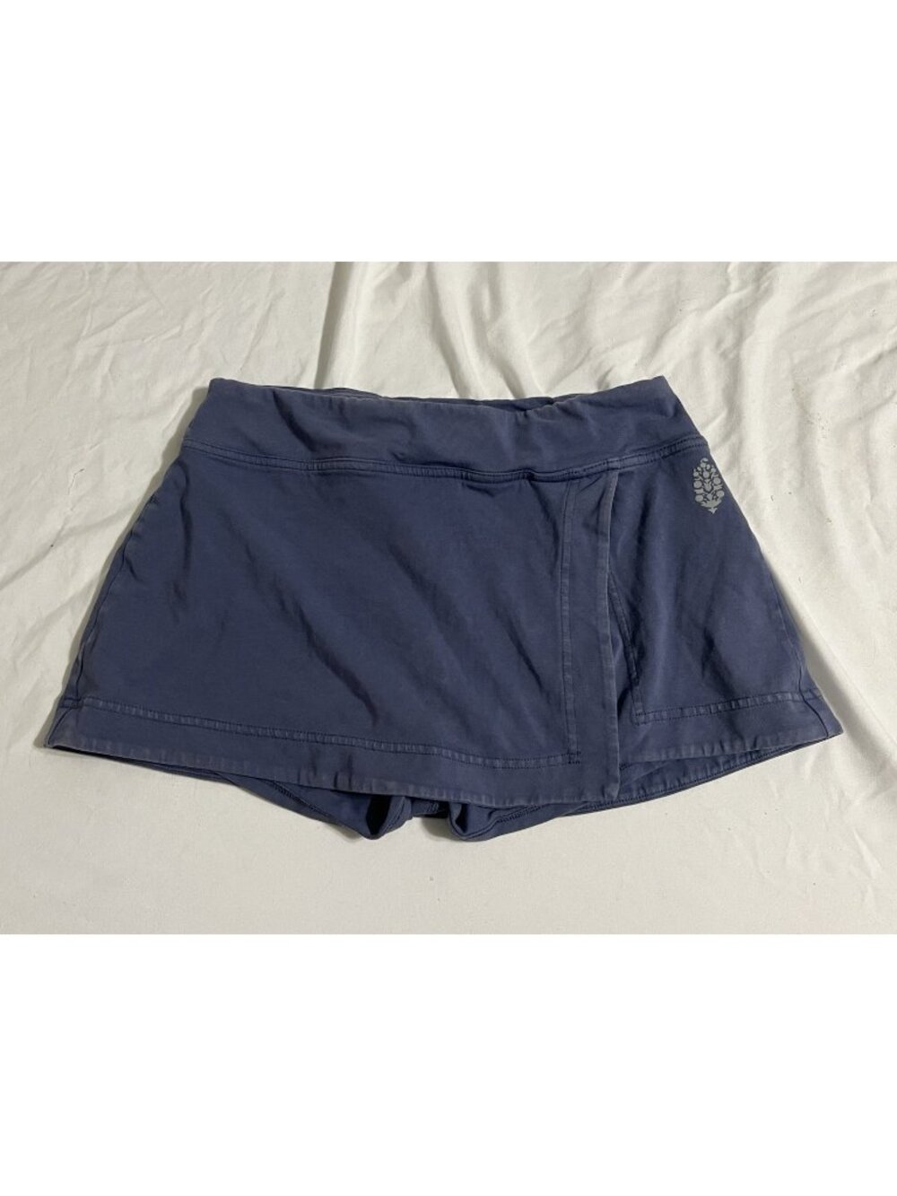 Free People FP Movement Blue Hot Shot Mini Skirt Skort Size Small